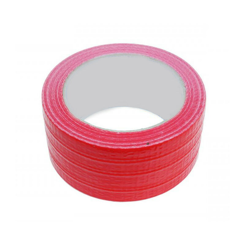 foto del prodotto nastro americano telato adesivo hot melt h50x25 rosso rinforzato autoadesivo