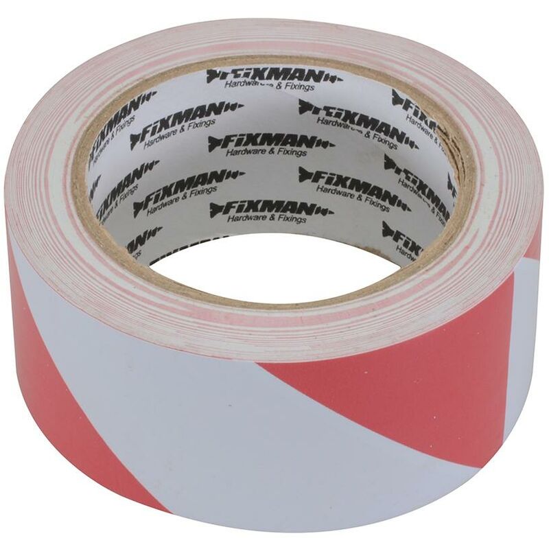 foto del prodotto nastro anti rischio 50 mm x 33 m rosso bianco fixman