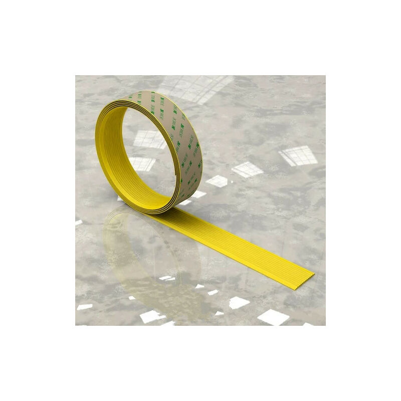 foto del prodotto nastro antiscivolo autoadesivo in morbido pvc da 100cm colore giallo