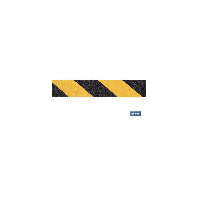 foto del prodotto nastro antiscivolo giallo nero 18 mx 50 mm