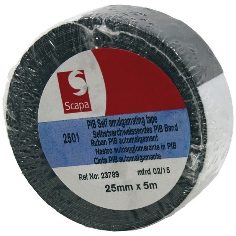 foto del prodotto nastro autoagglomerante scapa 5x25 nastro isolante riparazioni nero