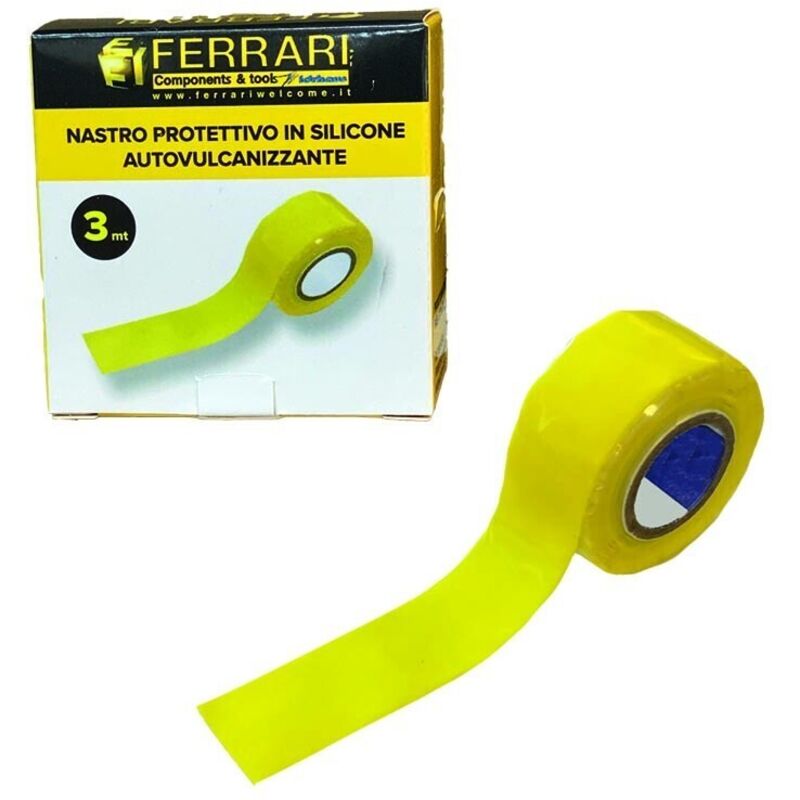 foto del prodotto nastro autovulcanizzante in silicone giallo per gas mt3 25mm per riparazione