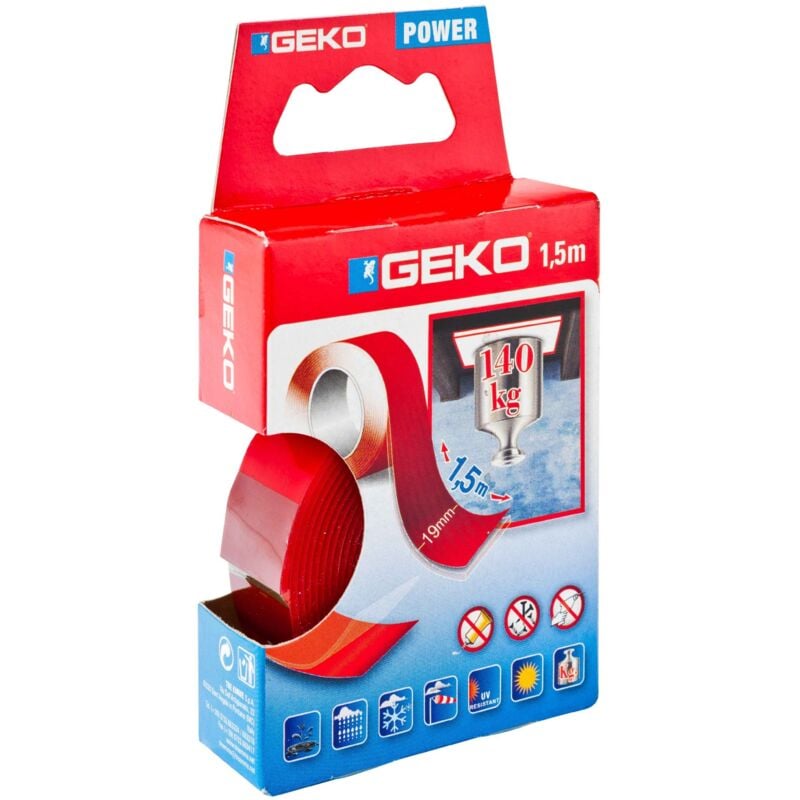 foto del prodotto nastro biadesivo 1,5m x 19mm 140kg