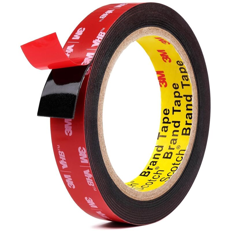 foto del prodotto nastro biadesivo 3m, nastro biadesivo extra forte 3m, nastro biadesivo extra forte 3m, adatto per elementi di fissaggio per auto, casa e ufficio