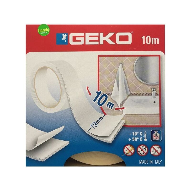foto del prodotto nastro biadesivo 3m schiuma mm19 m10 bianco