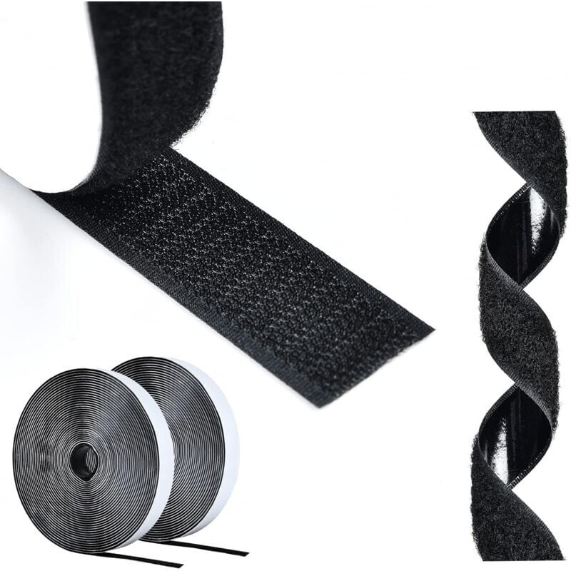 foto del prodotto nastro biadesivo con supporto adesivo, nastro biadesivo con supporto adesivo da 5 m, nastro adesivo con gancio e passante da 20 mm per uso domestico,