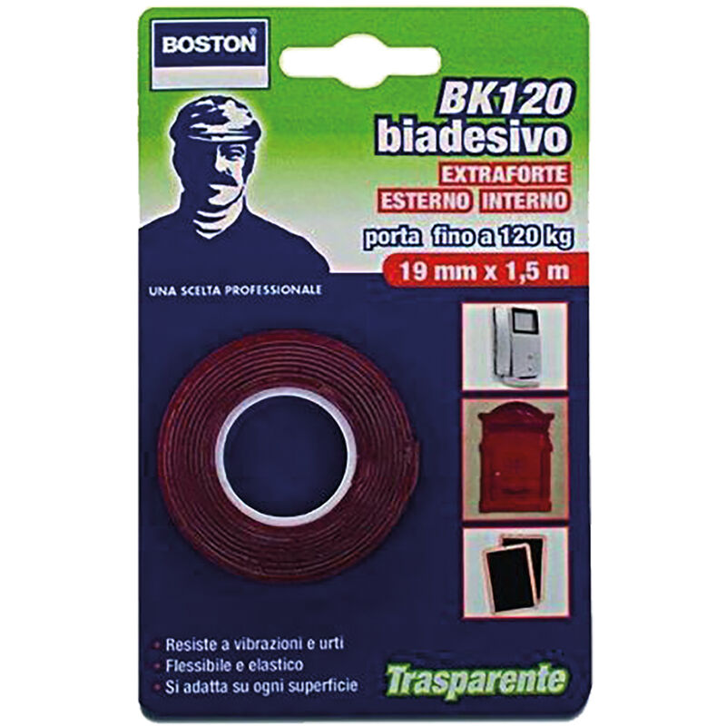 foto del prodotto nastro biadesivo extra forte invisibile mm. 19 x 1,5 mt