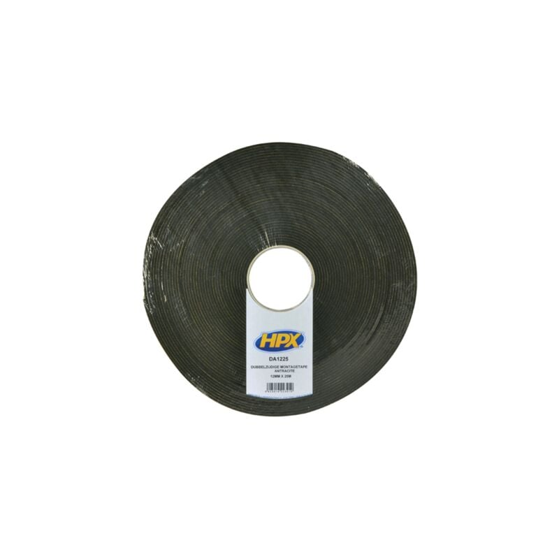 foto del prodotto nastro biadesivo in schiuma antracite 12mmx25m hpx da1225