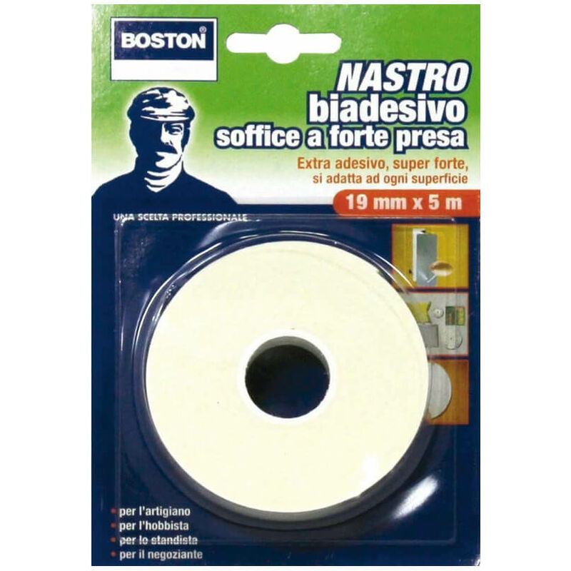 foto del prodotto nastro biadesivo mm. 19 x 5 mt sp.0,9 boston