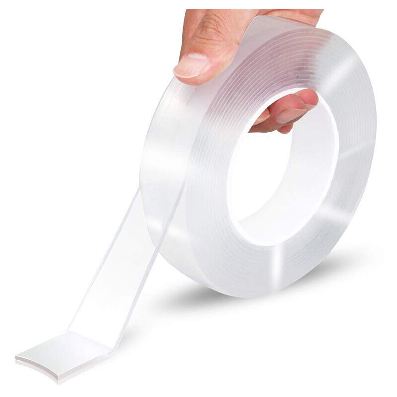 foto del prodotto nastro biadesivo nano, super resistente, impermeabile e senza tracce, nastro biadesivo trasparente ad alta viscosit , 0,1 cm x 20 cm x 3 m