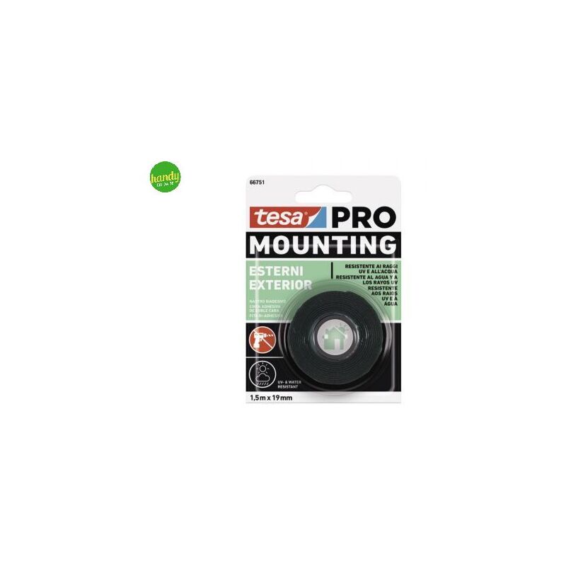 foto del prodotto nastro biadesivo per esterni tesa 19mm 1,5m