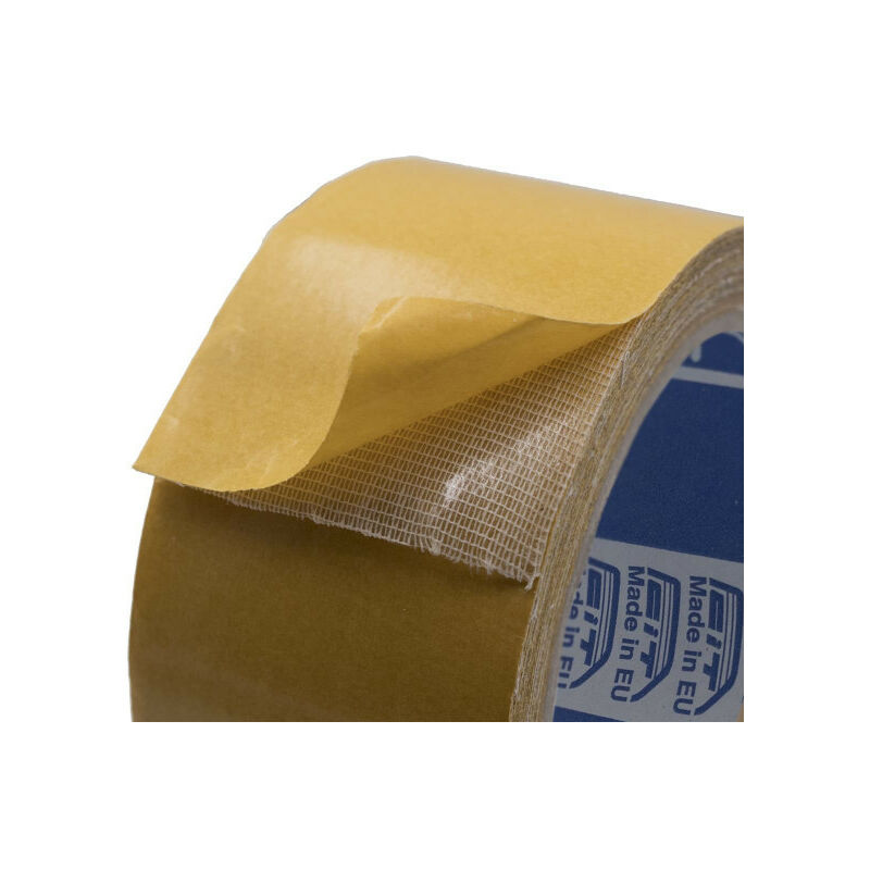foto del prodotto nastro biadesivo per moquette garza neutro 260my 25mt packaging 100mm x 25mt