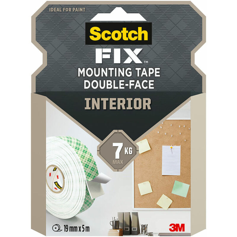foto del prodotto nastro biadesivo scotch 19 mm x 5 m bianco