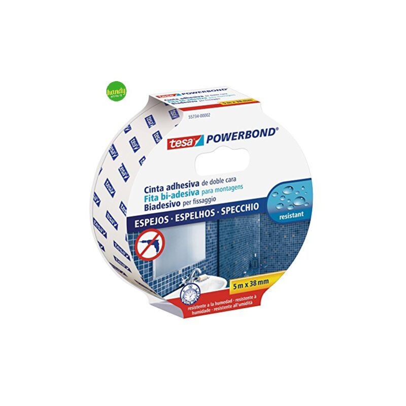 foto del prodotto nastro biadesivo tesa per bagno o cucina 38 mm x 5 mt