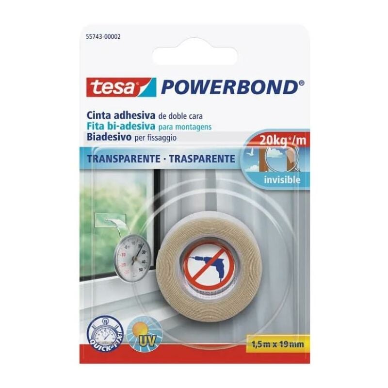 foto del prodotto nastro biadesivo tesa powerbond trasparente 55743 00002 20