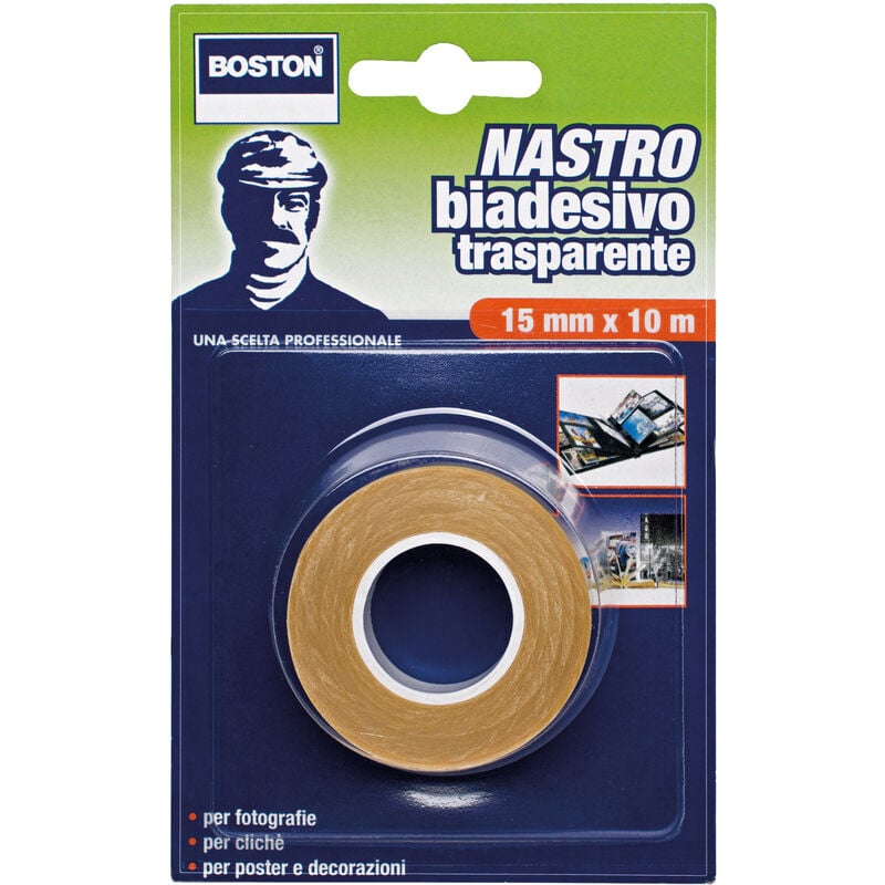 foto del prodotto nastro biadesivo traspar. boston ml.10x15mm.