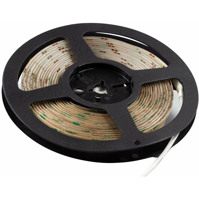foto del prodotto nastro bianco led 120 led m 9w m ip65 5m bianco hot 3000k con velcro