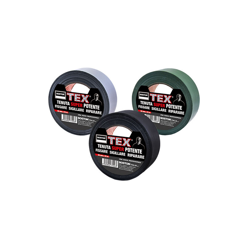 foto del prodotto nastro boston tex in tela politenata 50x25 mt. darkgreen