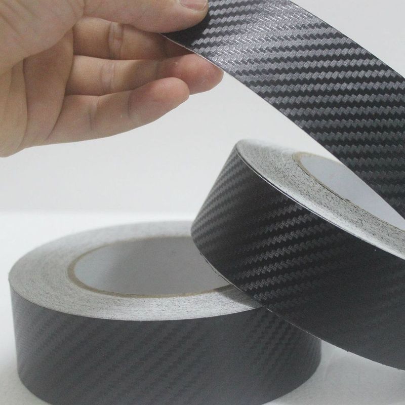 foto del prodotto nastro car wrapping in carbonio 3d a strisce da 25 50mm x 5 metri misura 5cm x 5 metri