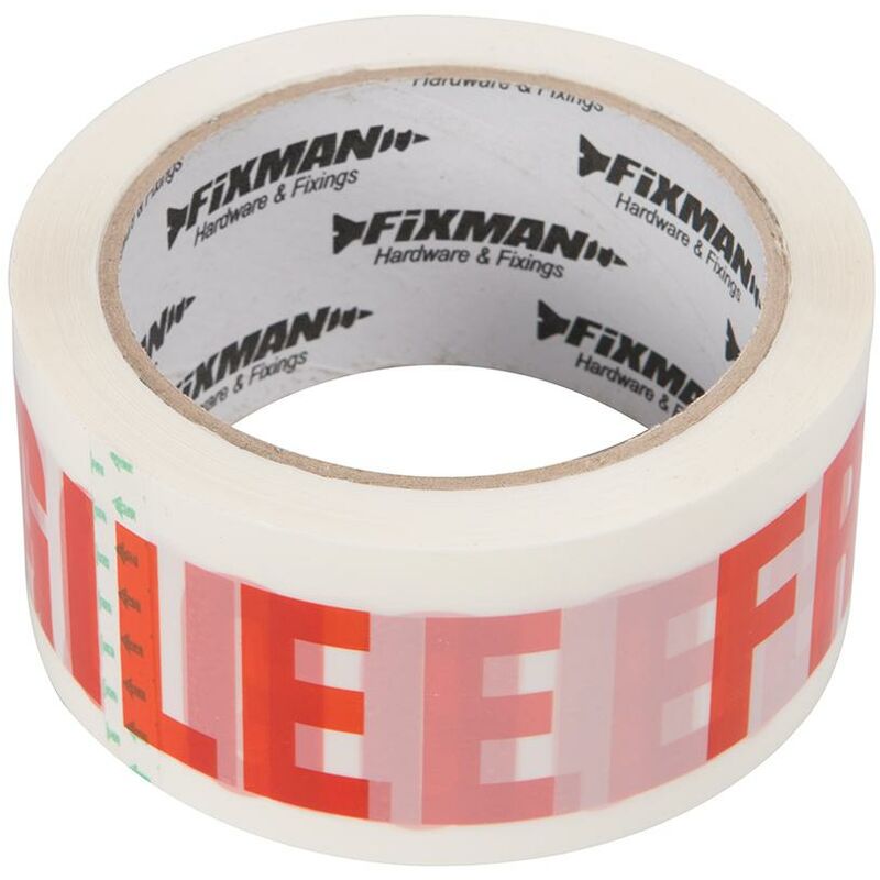 foto del prodotto nastro d imballaggio fragile 48 mm x 66 m fixman