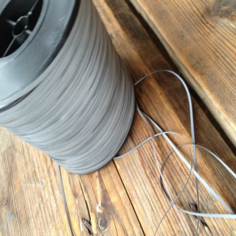foto del prodotto nastro da cucire in pet rifrangente silver 100mt x 2mm