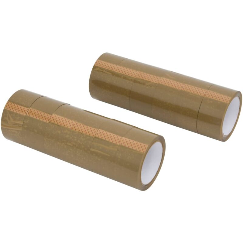 foto del prodotto nastro da imballaggio 12pz marrone 48 mm x 66 m vidaxl