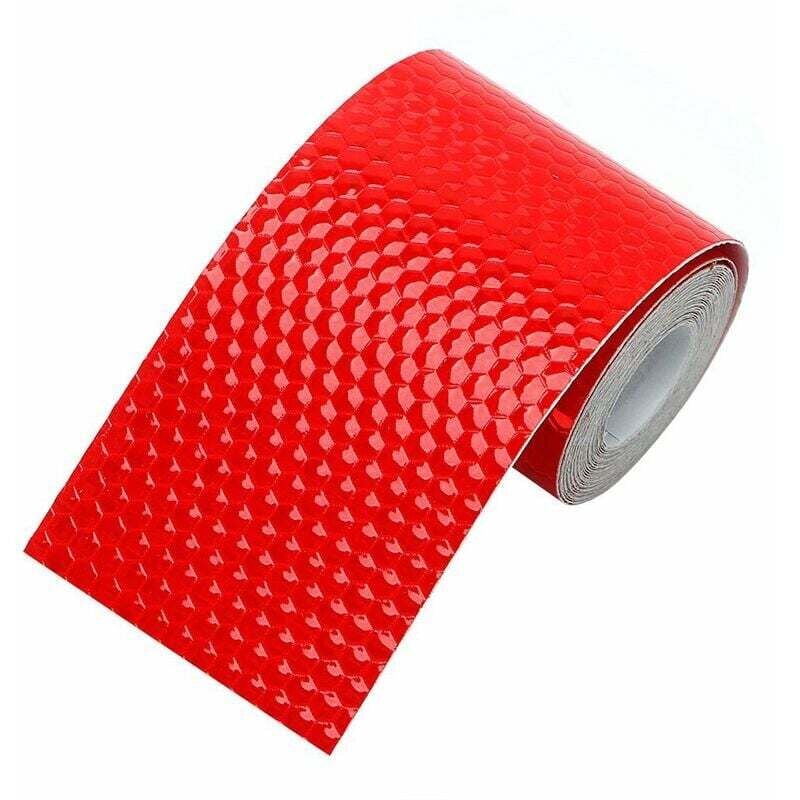 foto del prodotto nastro di avvertimento riflettente autoadesivo 3m safety visibilit notturna per auto camion rosso