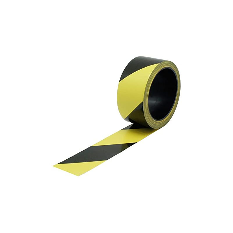 foto del prodotto nastro di marcatura viso nero e giallo 100 m x 50 mm rsna01nj