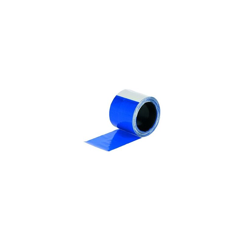 foto del prodotto nastro di protezione dell effetto disuasorio kerbl 80 mm x 100 m, blu e bianco