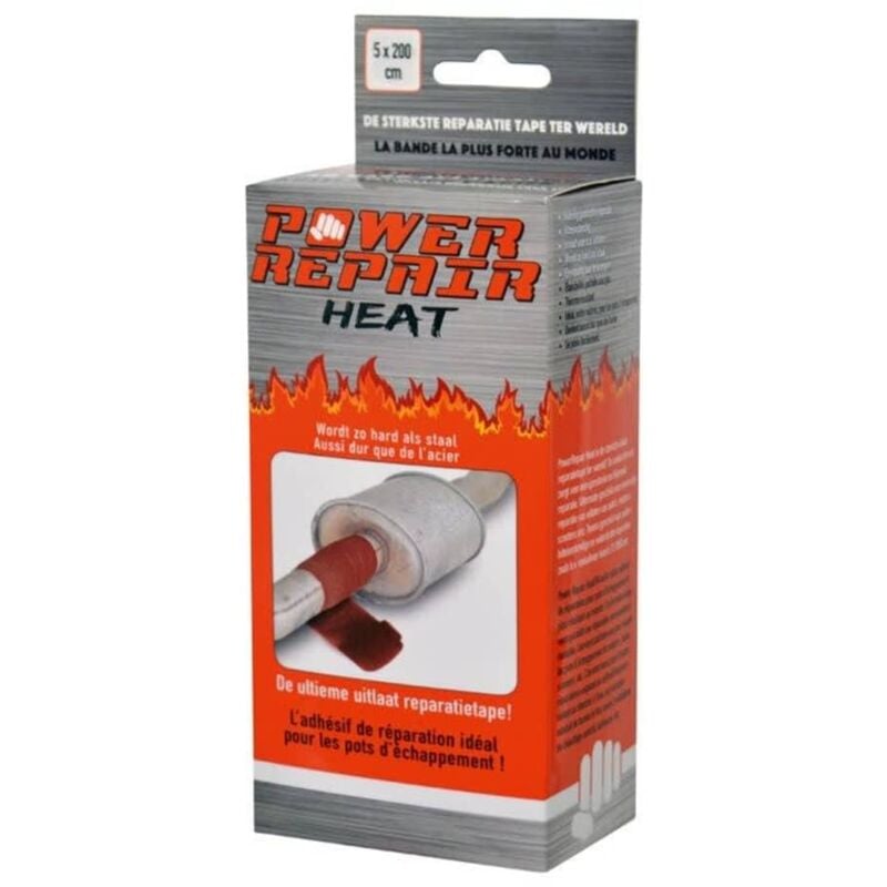 foto del prodotto nastro di riparazione dello scarico heat 200x5 cm grigio power repair