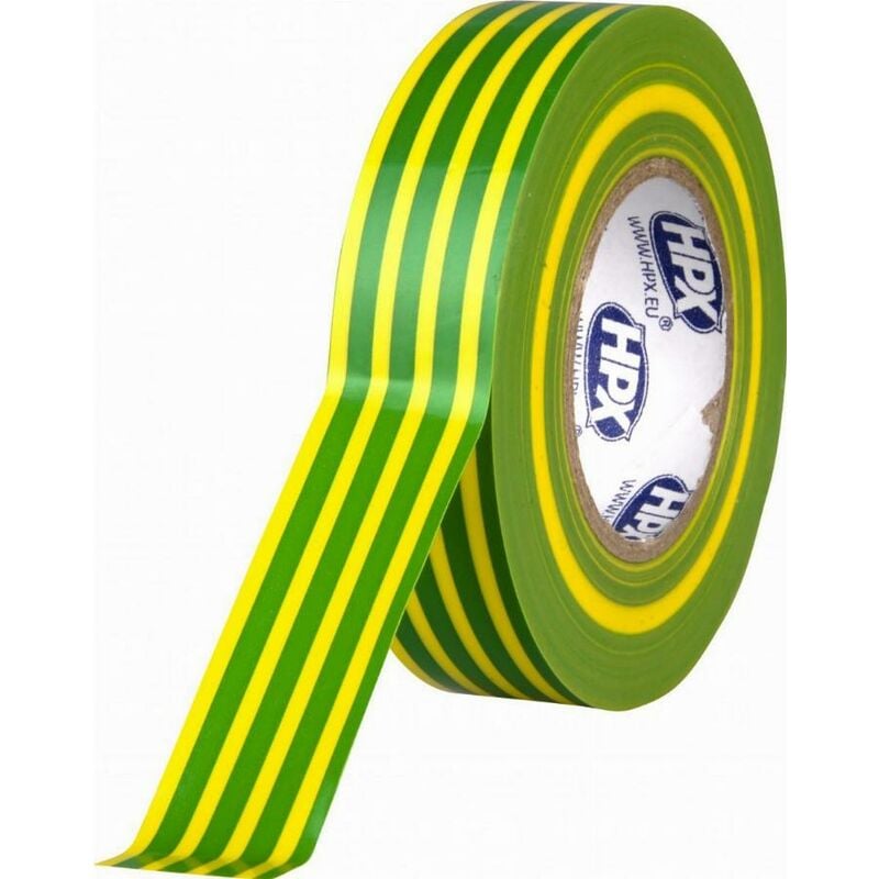 immagine 0 del prodotto nastro elettrico in pvc giallo verde 19 mm x 20 m hpx ie1920