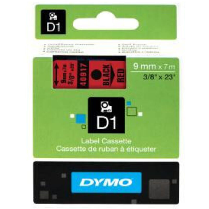 foto del prodotto nastro etichetta 40917 rosso nero dymo