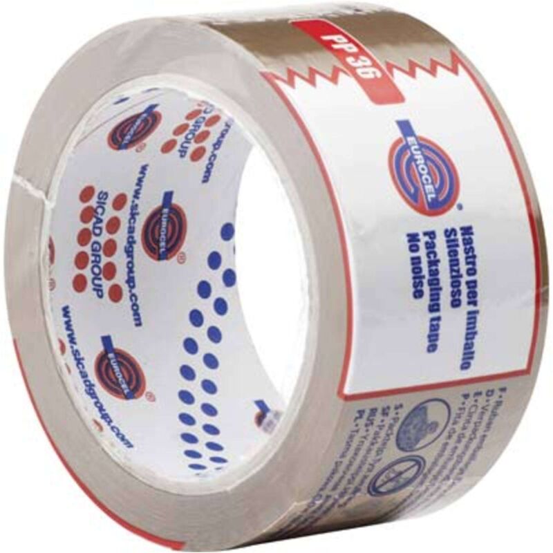 foto del prodotto nastro imballo avana silent pp36tb eurocel ppl mm 50 ml 66 36 pezzi