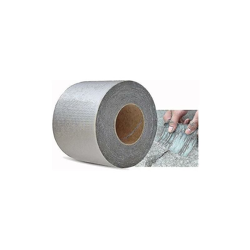 foto del prodotto nastro in gomma butilica impermeabile in foglio di alluminio per riparazione di pareti, finestre, tetti, tubi, pavimenti, marine, rottura di tubi, 10
