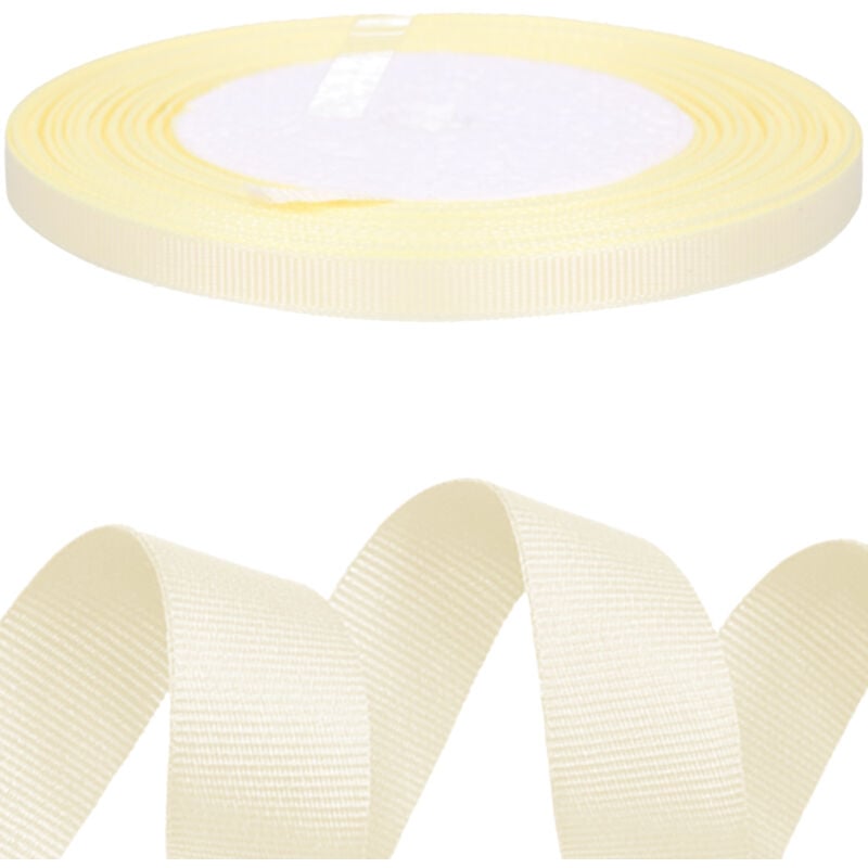 foto del prodotto nastro in gros grain 0,6 cm x 25y nastro decorativo giallo 23 m