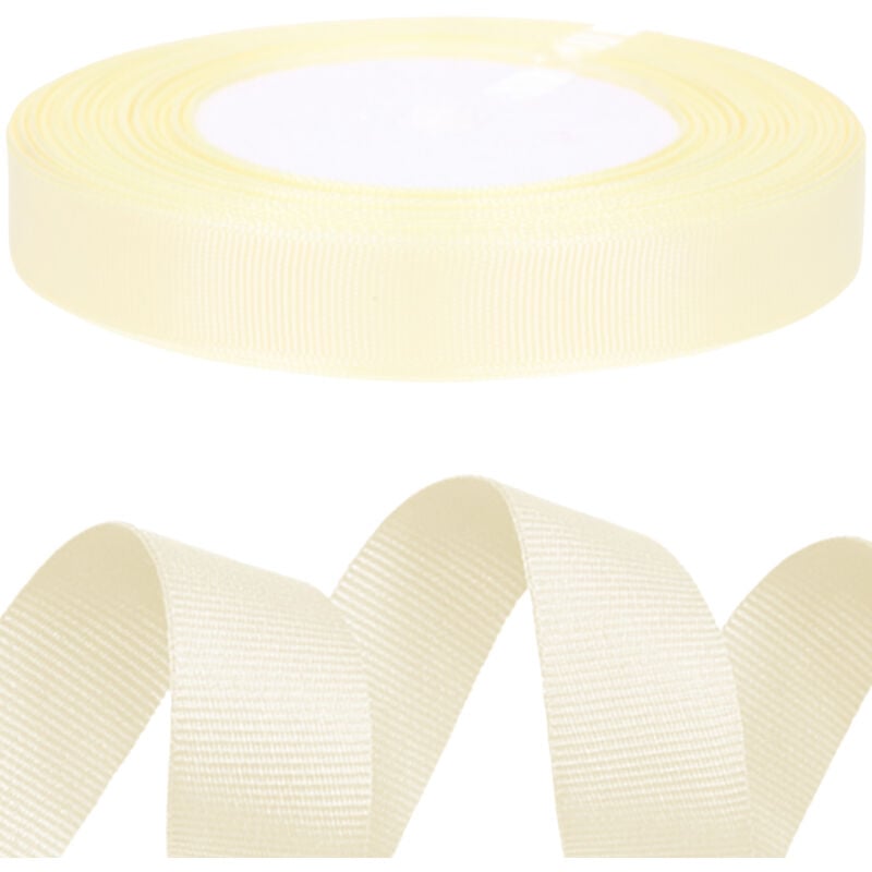 foto del prodotto nastro in gros grain 1,5 cm x 25 anni nastro decorativo color crema 23 m