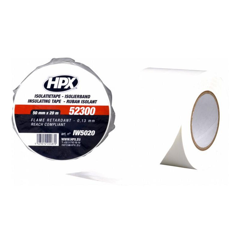 foto del prodotto nastro in pvc bianco per elettricisti 19 mm x 20 m hpx iw1920