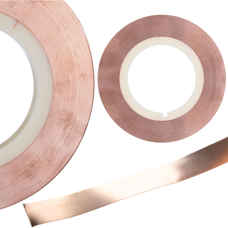 foto del prodotto nastro in rame 0,15x10mm per saldatura batterie, 1m.