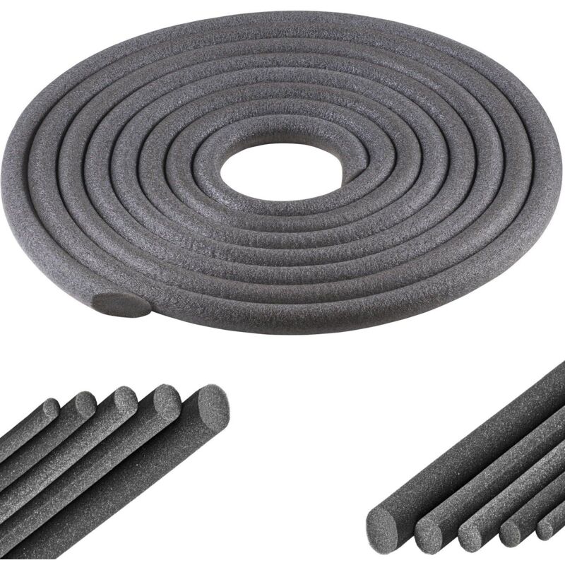 foto del prodotto nastro in schiuma pe isolante sigillante giunti guarnizione cordone riempi fughe tondo porta finestra isolamento acustico 6mm x 3 metro 