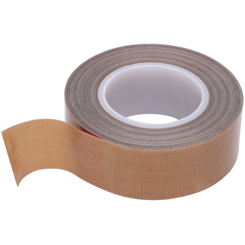 immagine 0 del prodotto nastro in teflon, nastro adesivo per alte temperature, nastro sigillante autoadesivo per macchine sottovuoto spessore 0,25 larghezza 13 mm lunghezza