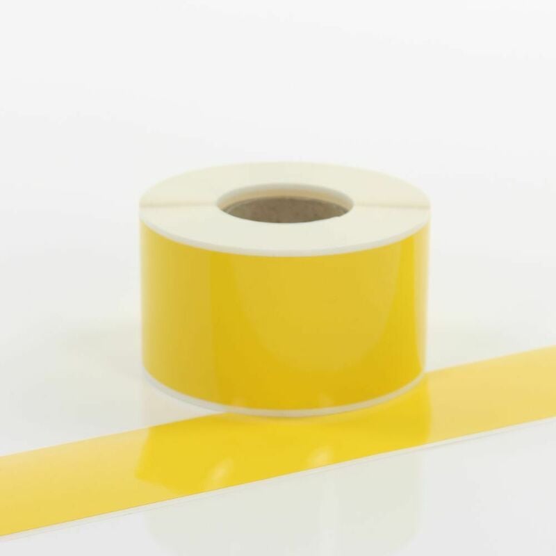 foto del prodotto nastro in vinile adesivo colorato 50mm colore giallo, misura 50mm x 10 metri