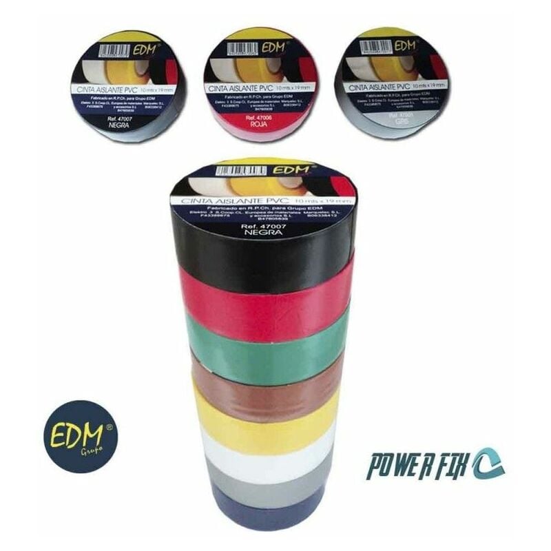foto del prodotto nastro isolante 20m x 19mm verde edm qualit supra 