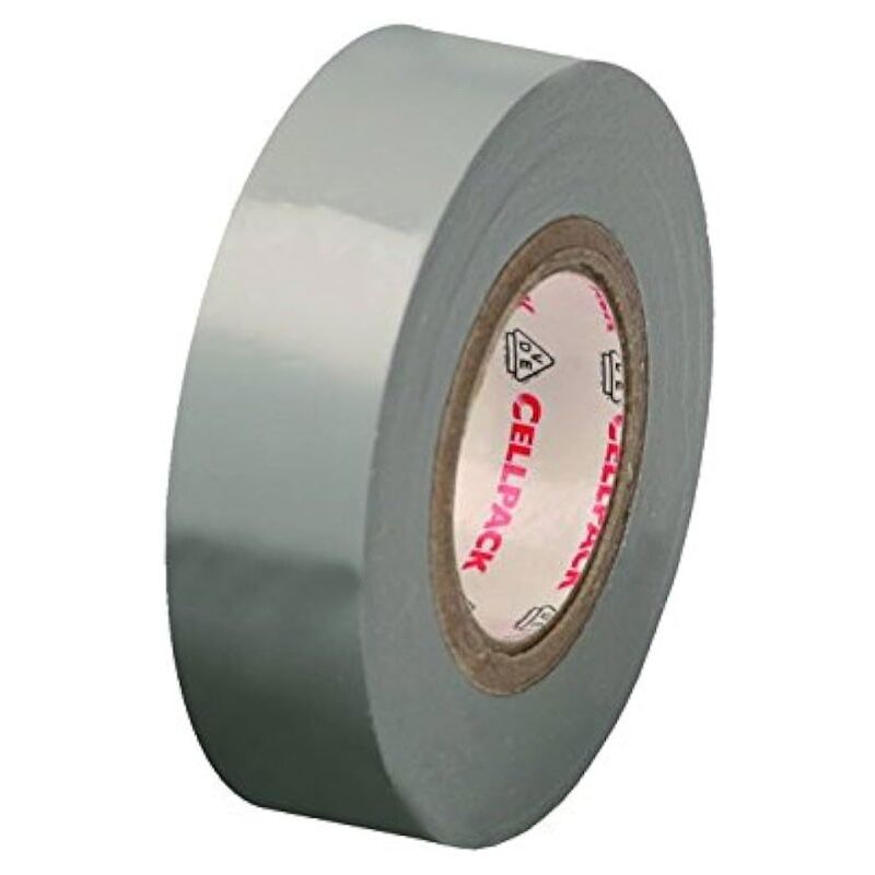 foto del prodotto nastro isolante cellpack in pvc grigio no 128 0,15 mmx19 mm 145808