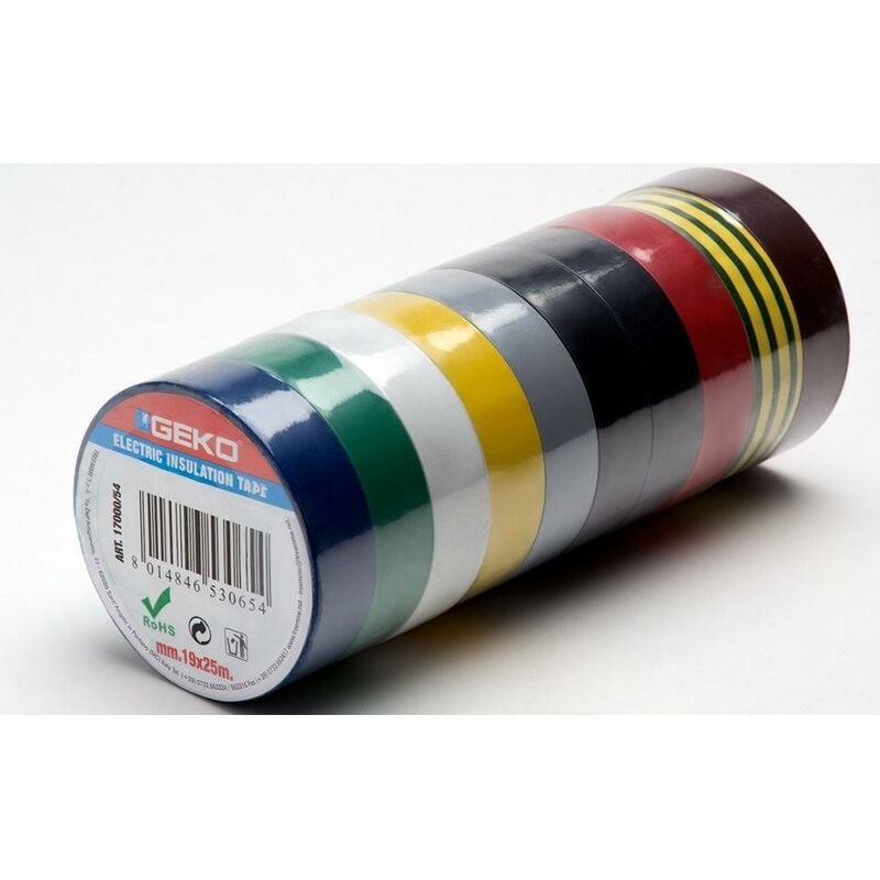 foto del prodotto nastro isolante colore bianco 19mm x 25 m