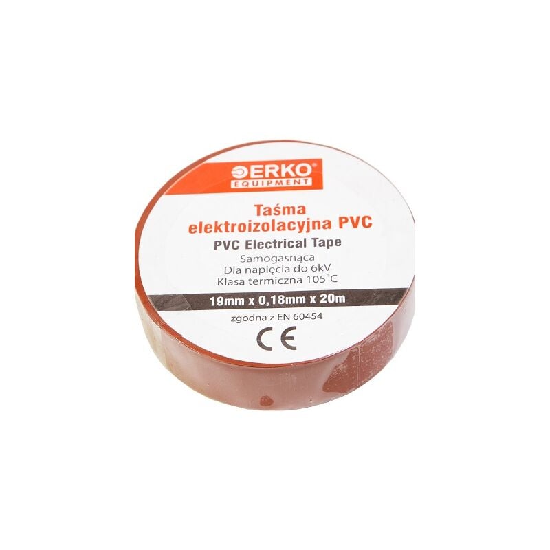foto del prodotto nastro isolante elettrico marrone 19 mm x 20 m i 8 pezzi i pvc per isolare i riparare e legare i naastro adesivo i per tensioni fino a 6 kv i