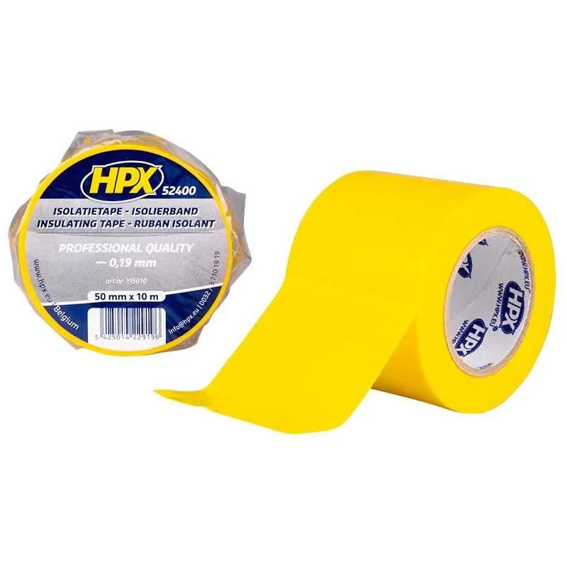 foto del prodotto nastro isolante in pvc tape 52400, giallo, 50mm x 10m