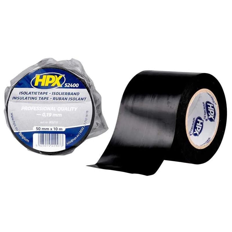 foto del prodotto nastro isolante in pvc tape 52400, nero, 50mm x 10m