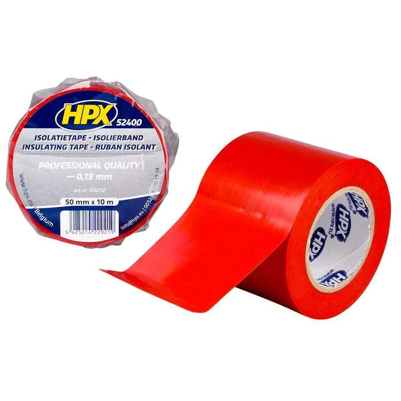foto del prodotto nastro isolante in pvc tape 52400, rosso, 50mm x 10m