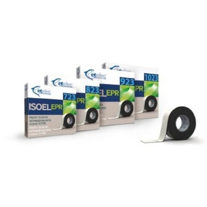 foto del prodotto nastro isolante isoel 623 autoaggl.132kv 19mmx9.1mx0.50mm etelec cod. na4623 