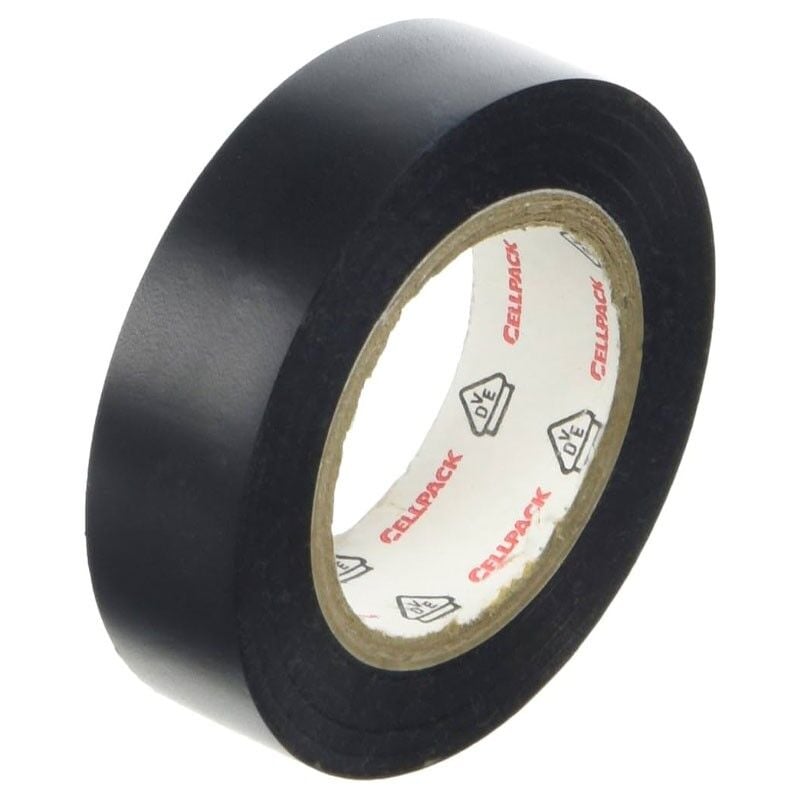 foto del prodotto nastro isolante nero cellpack 15x10x0,15 in pvc 145821